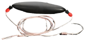 Оснастка для ловли сома Yaman, шнур 25 м, груз 300 гр, крючки №8